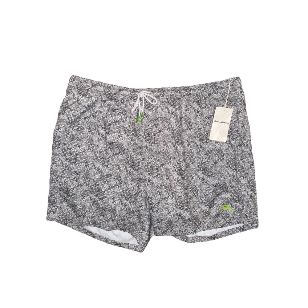 Tommy Bahama Men’s Naples Crescent Wave Swim Trunks Size 2XLB Shadow NWT